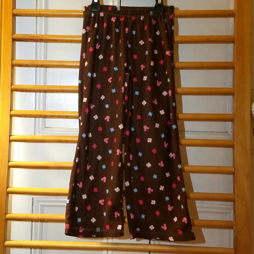 Disney Minnie Mickey Pajama Pants 5T Flannel Girl
